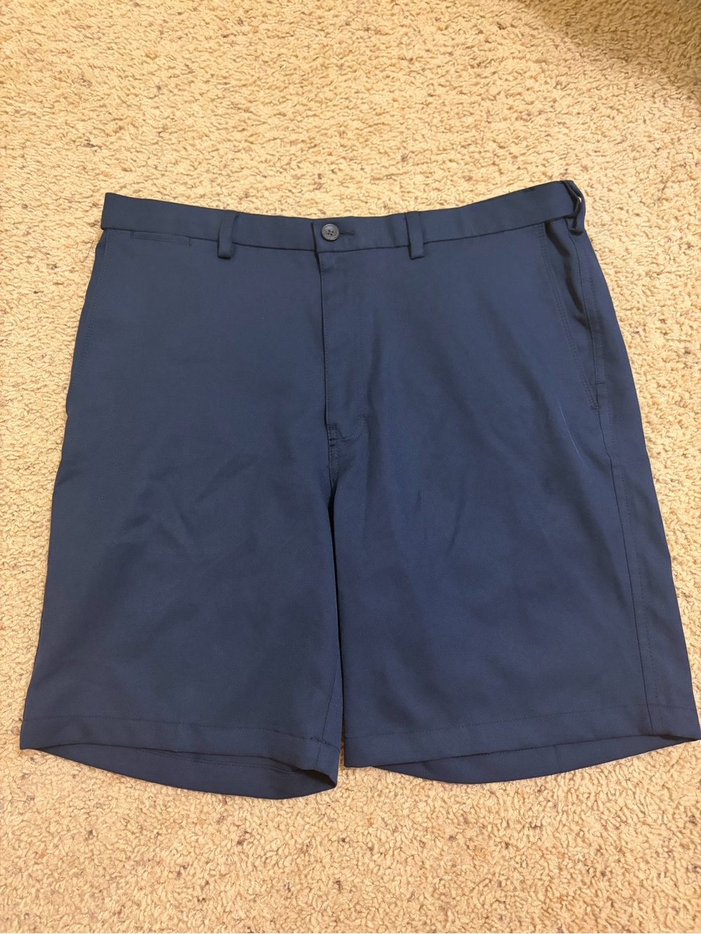 Haggar Men's Navy Flat-Front Performance Shorts